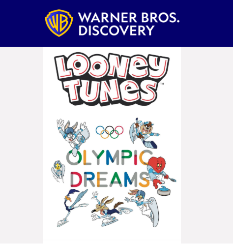Шантавите рисунки отново окупират олимпийските игри, симпатичните герои на Warner Bros. Discovery ще присъстват в предаванията на живо от Милано и Кортина и ще ни предложат нови сътрудничества продукти и оригинално съдържание